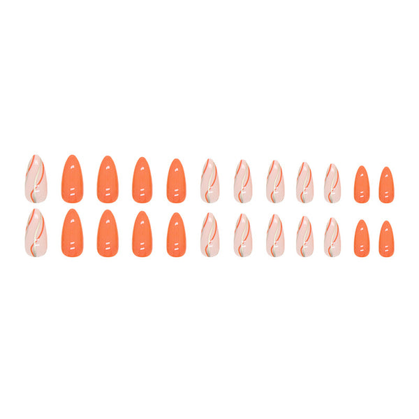 12 Sizes-24 Pcs Press On Nails W613