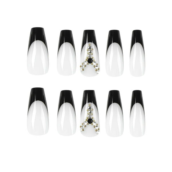 12 Sizes-24 Pcs Press On Nails JP2464
