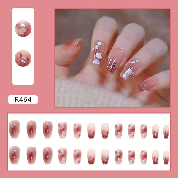 12 Sizes-24 Pcs Press On Nails R464