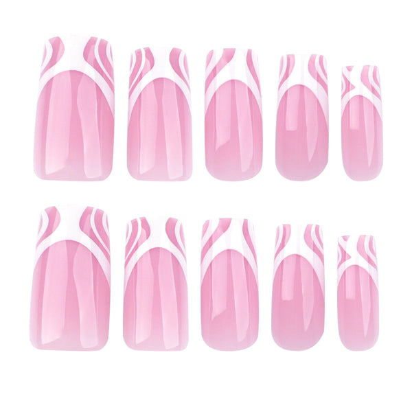 12 Sizes-24 Pcs Press On Nails JP3545
