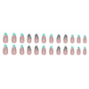 12 Sizes-24 Pcs Press On Nails W659