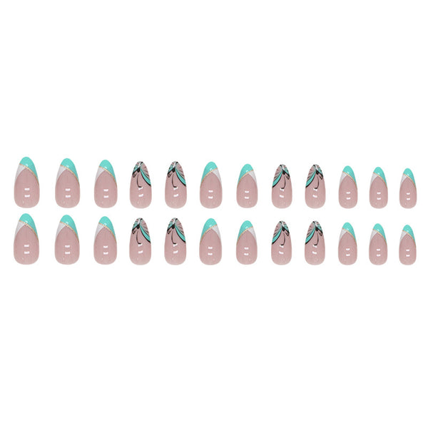 12 Sizes-24 Pcs Press On Nails W659