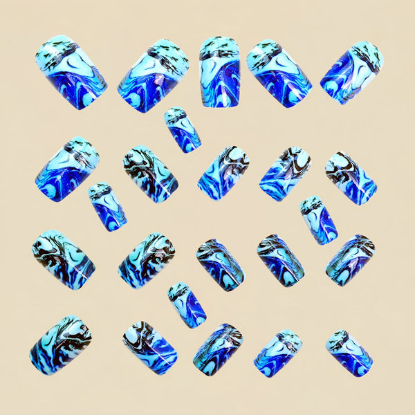 12 Sizes-24 Pcs Press On Nails Y1471
