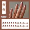 12 Sizes-24 Pcs Press On Nails W1453