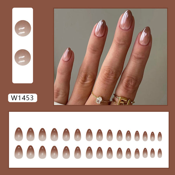 12 Sizes-24 Pcs Press On Nails W1453