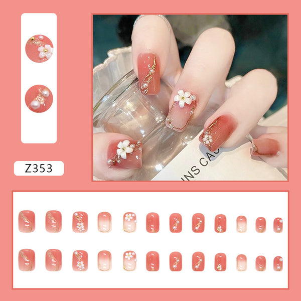 12 Sizes-24 Pcs Press On Nails Z353
