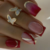 12 Sizes-24 Pcs Press On Nails Y030