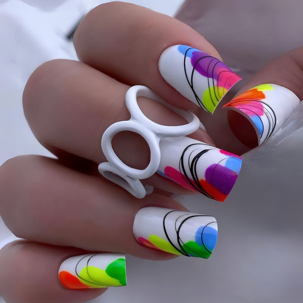 12 Sizes-24 Pcs Press On Nails Y1863