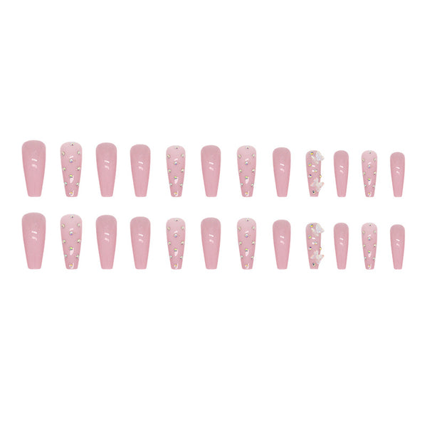 12 Sizes-24 Pcs Press On Nails Z728
