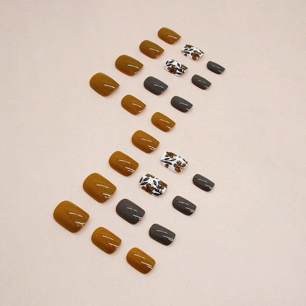 12 Sizes-24 Pcs Press On Nails W1477