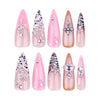 12 Sizes-24 Pcs Press On Nails JP3849