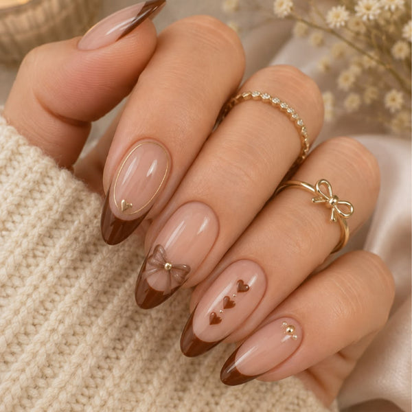 12 Sizes-24 Pcs Press On Nails DZ-2106
