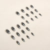 12 Sizes-24 Pcs Press On Nails R722
