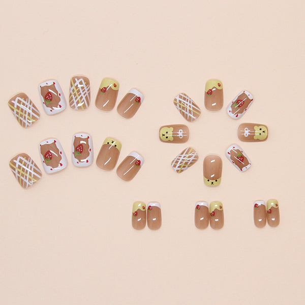 12 Sizes-24 Pcs Press On Nails W1646