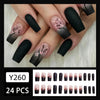 12 Sizes-24 Pcs Press On Nails Y260