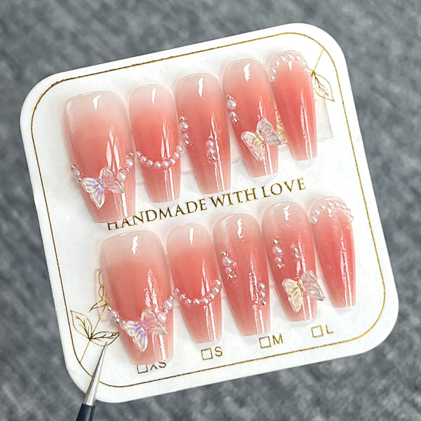 12 Sizes-24 Pcs Press On Nails nail-accessory