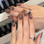 12 Sizes-24 Pcs Press On Nails JP4192