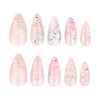 12 Sizes-24 Pcs Press On Nails JP3626