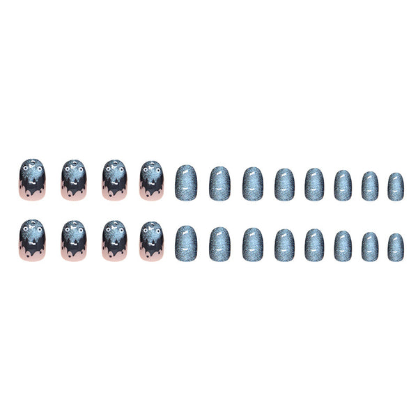 12 Sizes-24 Pcs Press On Nails W1794