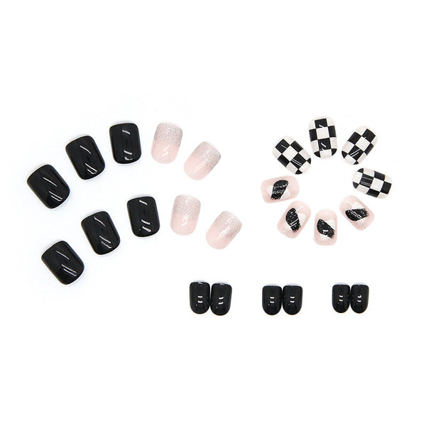 12 Sizes-24 Pcs Press On Nails R652