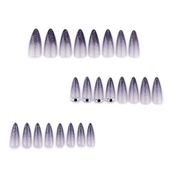 12 Sizes-24 Pcs Press On Nails JP3590