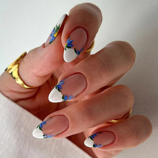 12 Sizes-24 Pcs Press On Nails W1700