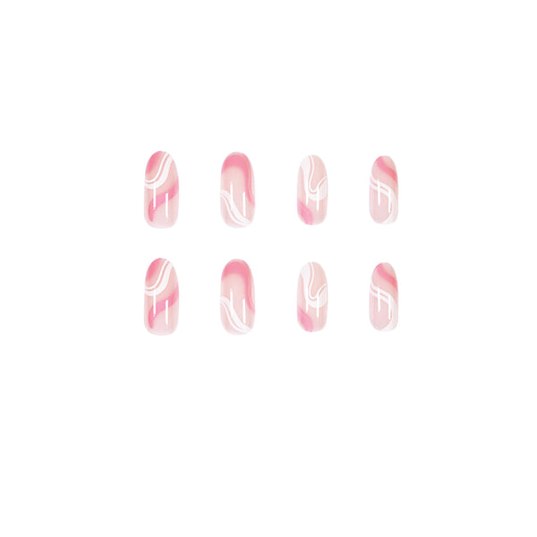 12 Sizes-24 Pcs Press On Nails JP1077