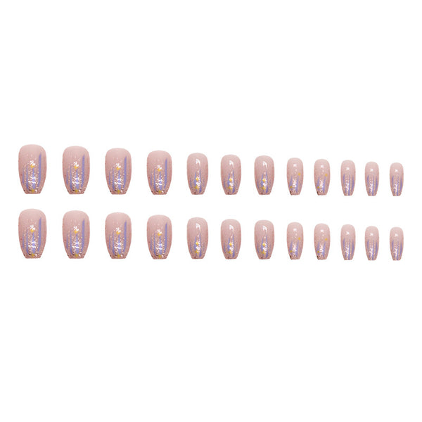 12 Sizes-24 Pcs Press On Nails W1021