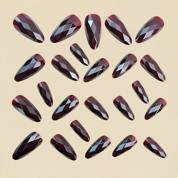 12 Sizes-24 Pcs Press On Nails Y1834