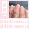 12 Sizes-24 Pcs Press On Nails C1006