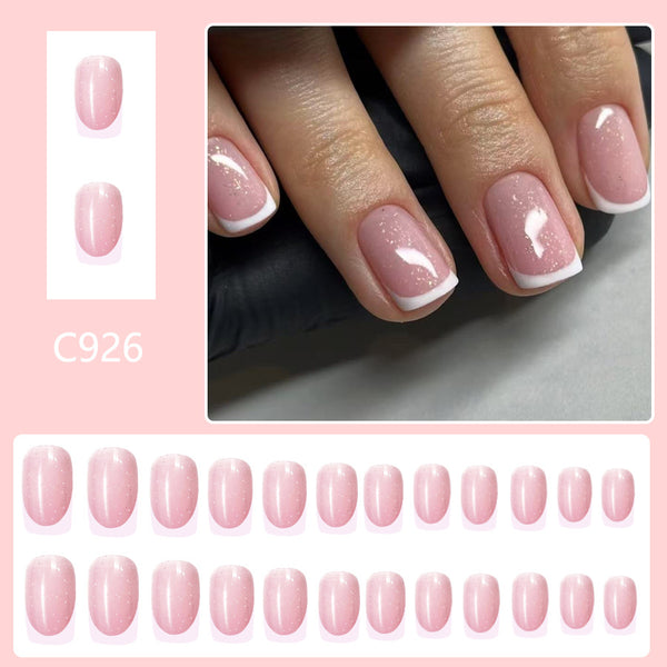 12 Sizes-24 Pcs Press On Nails C926
