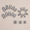 12 Sizes-24 Pcs Press On Nails W1195