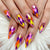 12 Sizes-24 Pcs Press On Nails Y1332