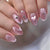 12 Sizes-24 Pcs Press On Nails W1936