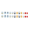 12 Sizes-24 Pcs Press On Nails R983