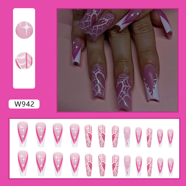12 Sizes-24 Pcs Press On Nails W942