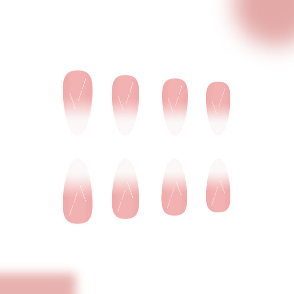 12 Sizes-24 Pcs Press On Nails C1061
