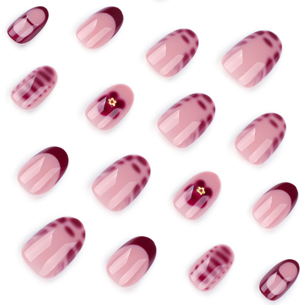12 Sizes-24 Pcs Press On Nails JP3841