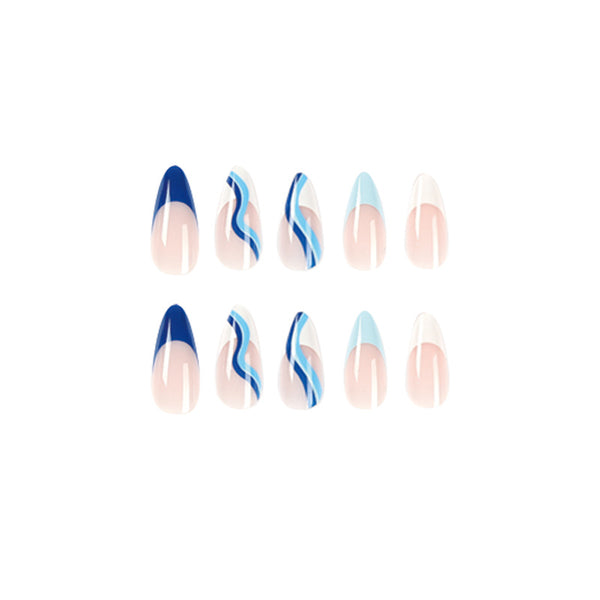 12 Sizes-24 Pcs Press On Nails JP1938