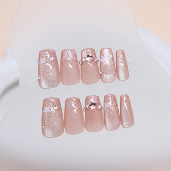 12 Sizes-24 Pcs Press On Nails Z848