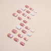 12 Sizes-24 Pcs Press On Nails W1258
