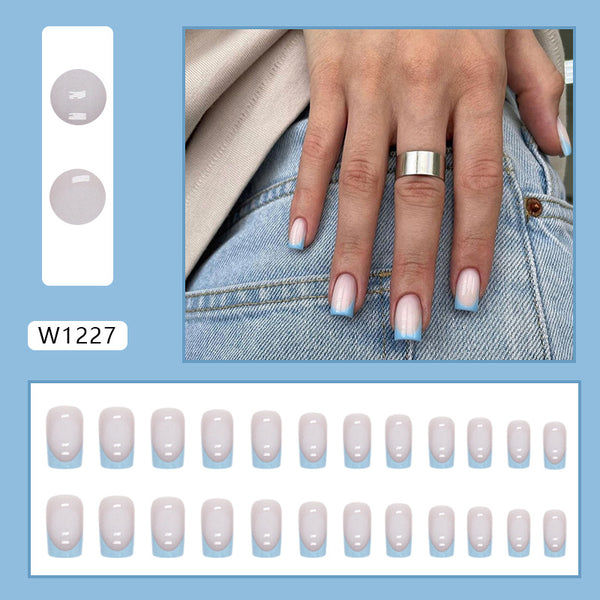12 Sizes-24 Pcs Press On Nails W1227