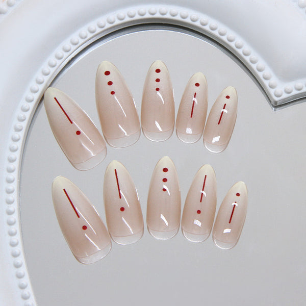 12 Sizes-24 Pcs Press On Nails R973