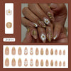 12 Sizes-24 Pcs Press On Nails Z1111
