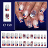 12 Sizes-24 Pcs Press On Nails C1759