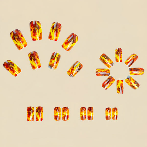 12 Sizes-24 PcsPress On Nails Y401