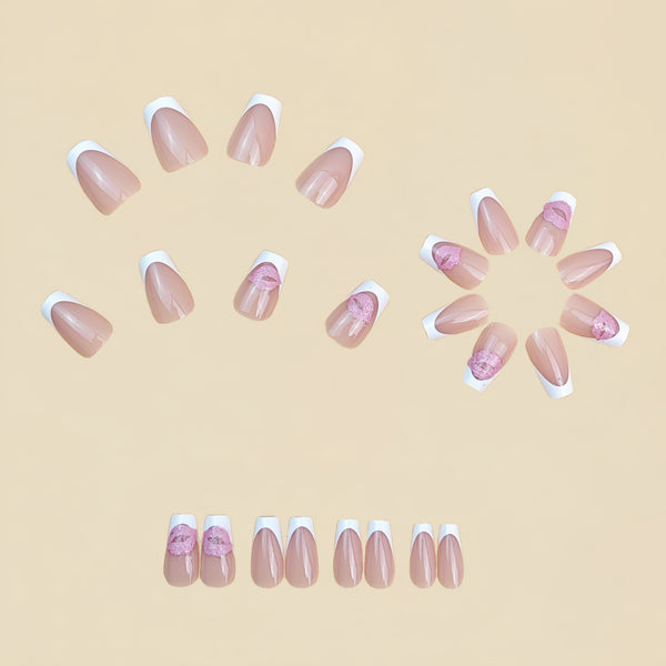 12 Sizes-24 Pcs Press On Nails Y876
