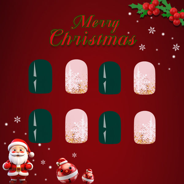12 Sizes-24 Pcs Press On Nails C692