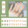 12 Sizes-24 Pcs Press On Nails R760