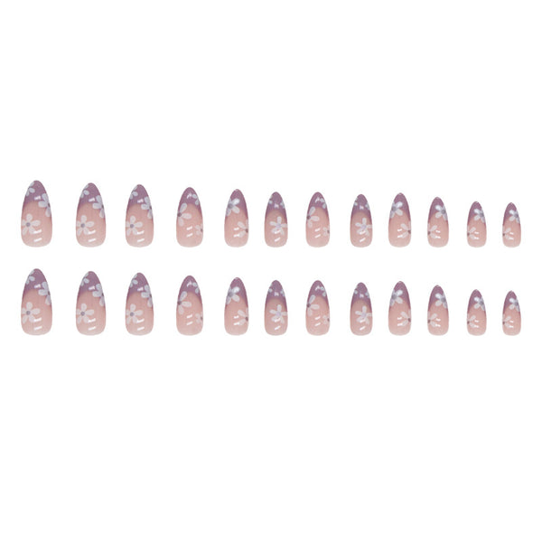 12 Sizes-24 Pcs Press On Nails W689